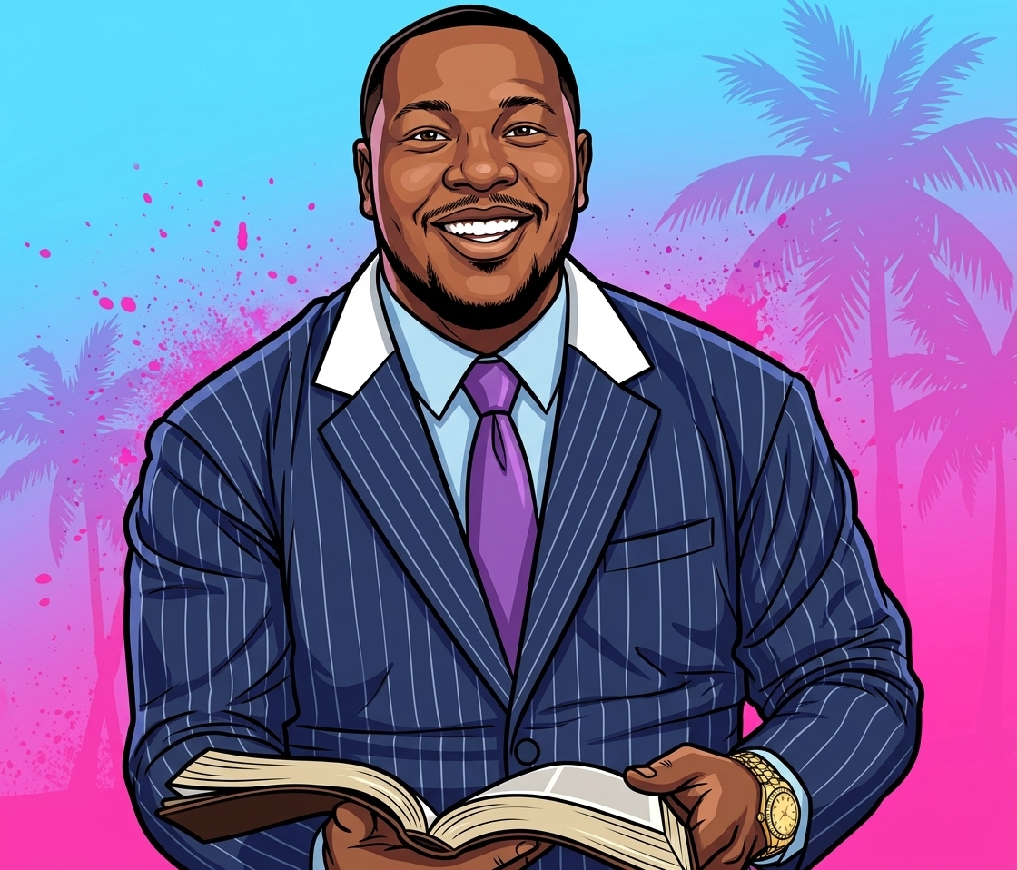 Leonard The Preacher — GTA-style portrait